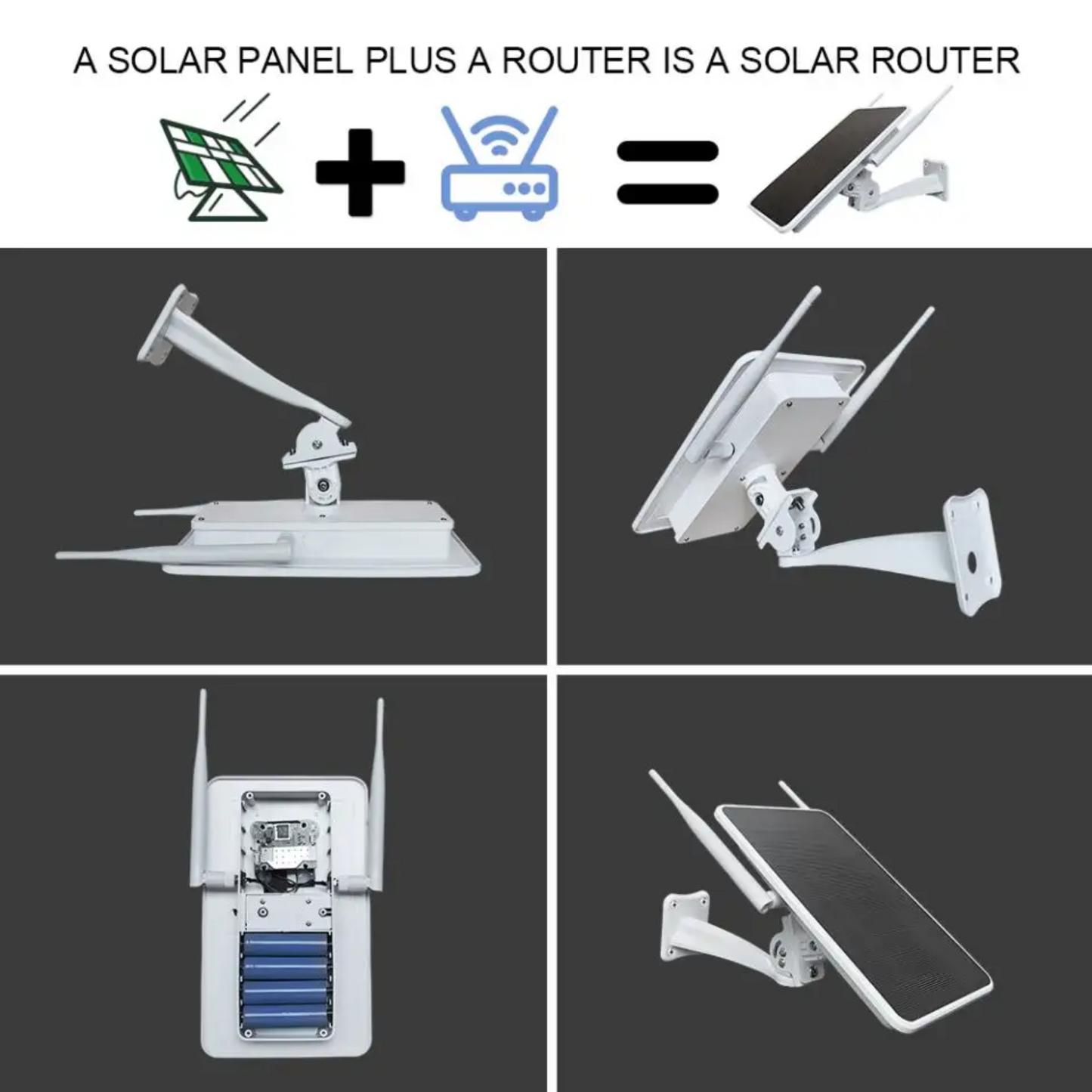 10W Solar WiFi 4G Outdoor Router