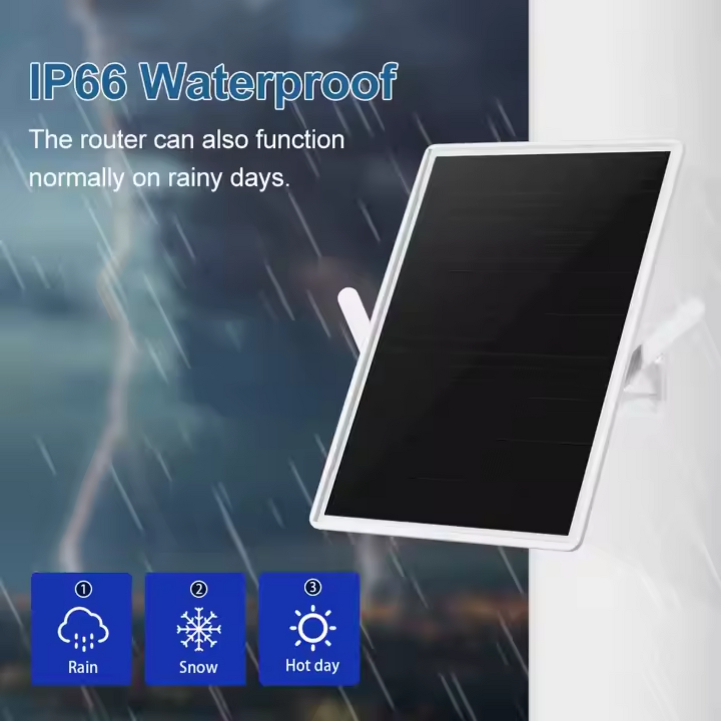 10W Solar WiFi 4G Outdoor Router
