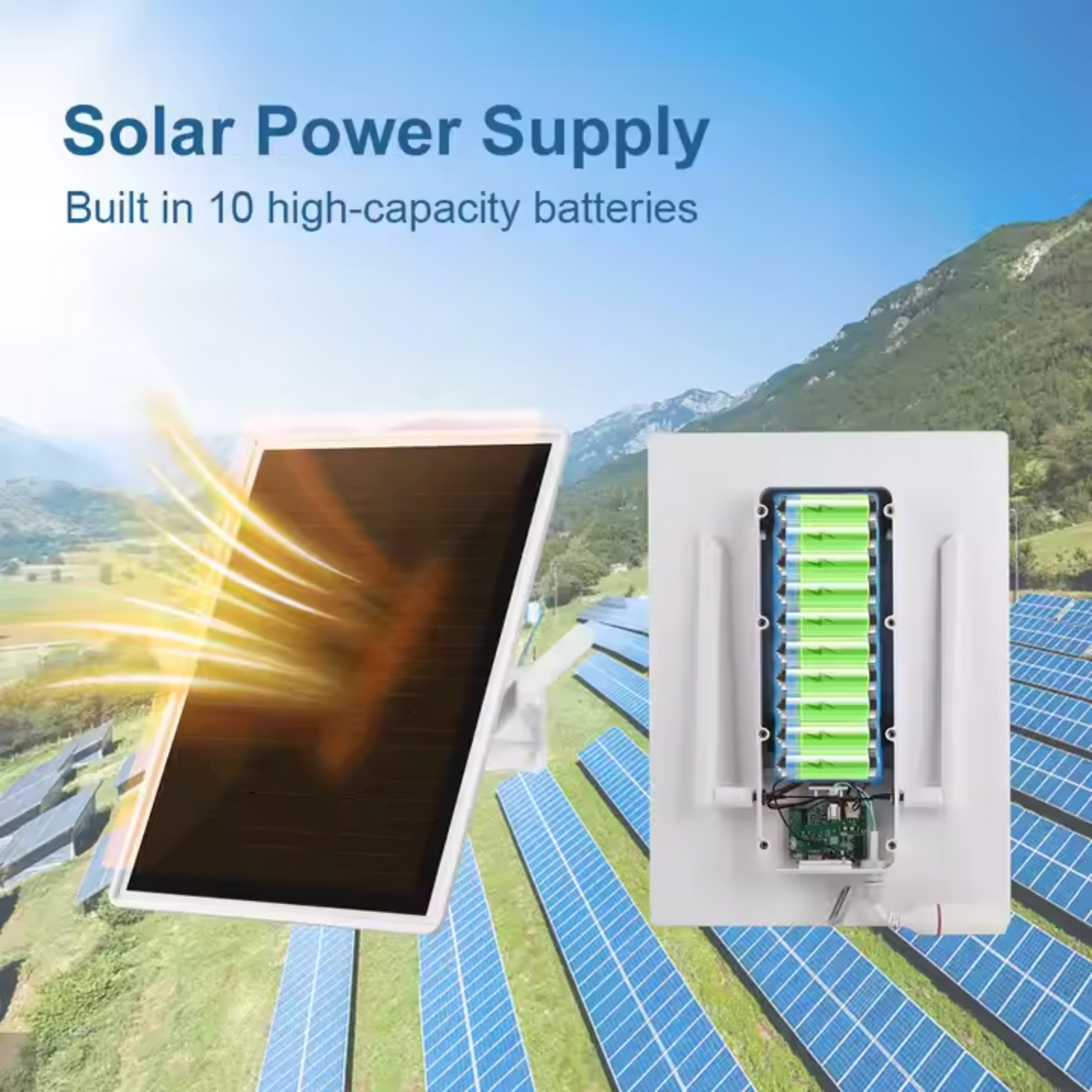 10W Solar WiFi 4G Outdoor Router